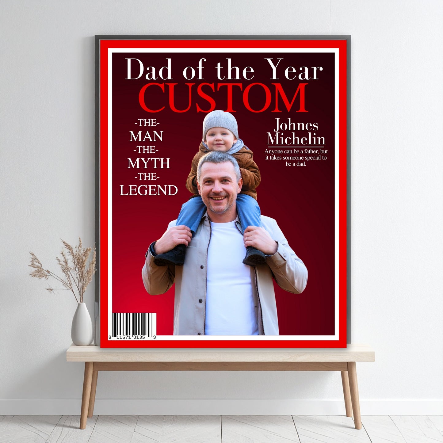 Dad of the Year Custom Magazine Cover