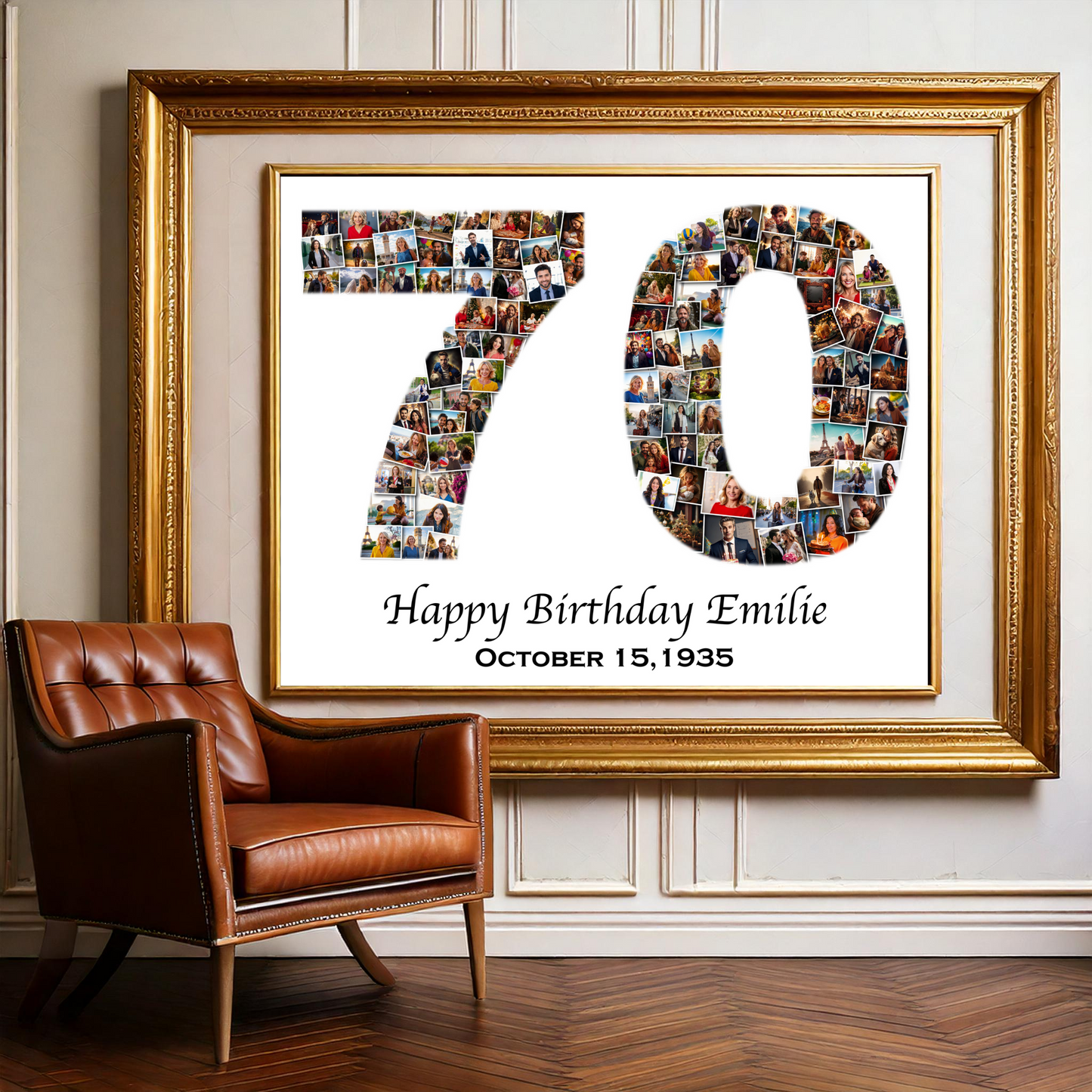 50th Birthday Photo Collage - Any Number (1-100) Photo Collage - Printable Digital File