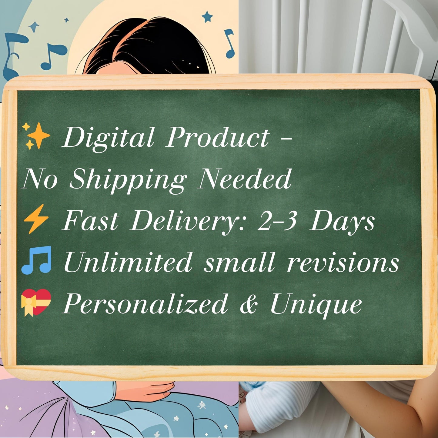 Personalized Lullaby with Baby’s Name | Custom Song | Newborn & Baby Shower Gift | Digital MP3