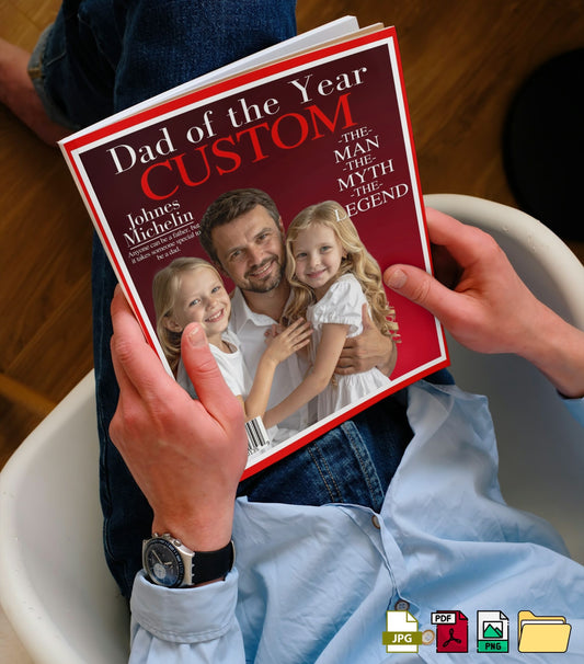 Dad of the Year Custom Magazine Cover