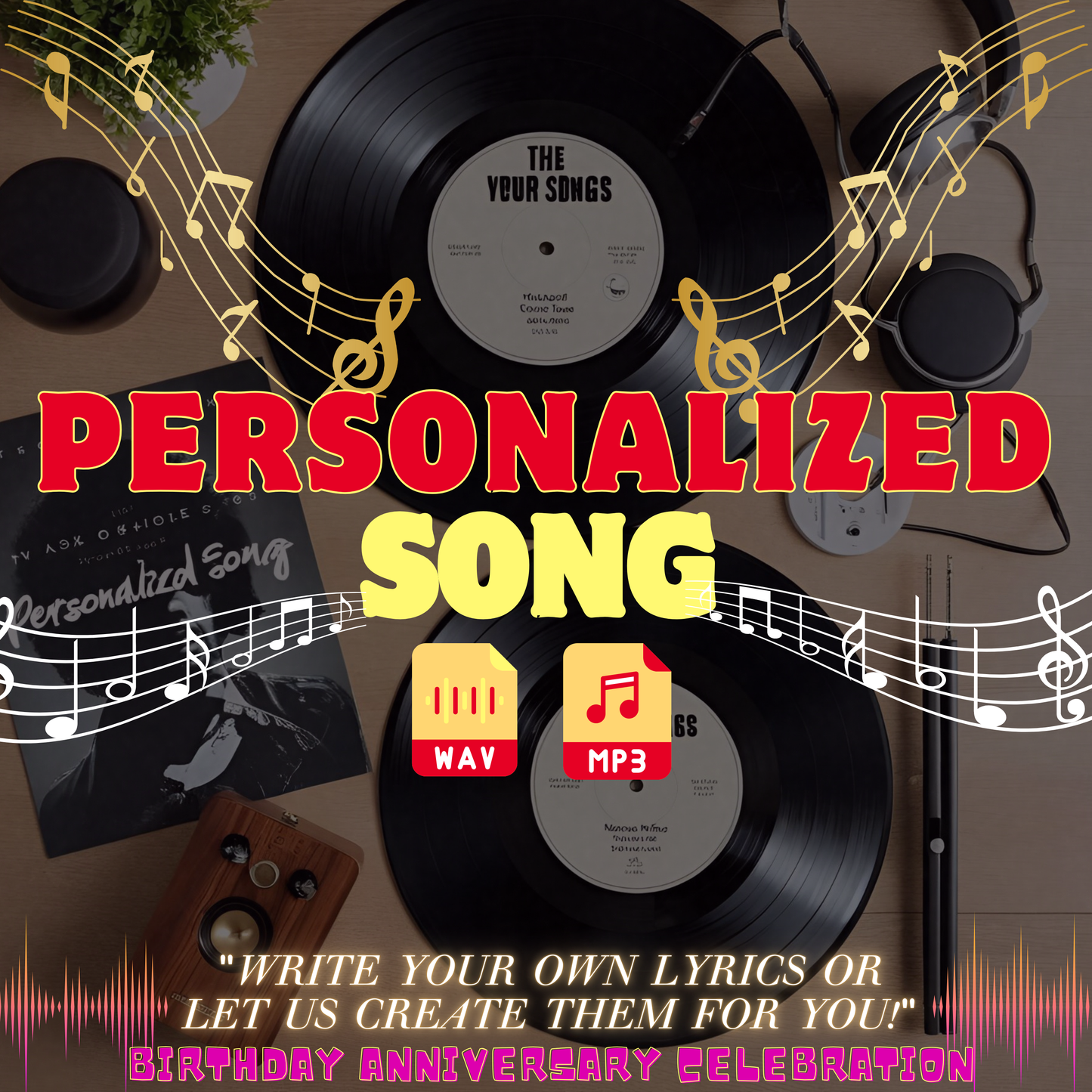Custom Song – Personalized Birthday, Anniversary & Special Occasion Music | Digital MP3
