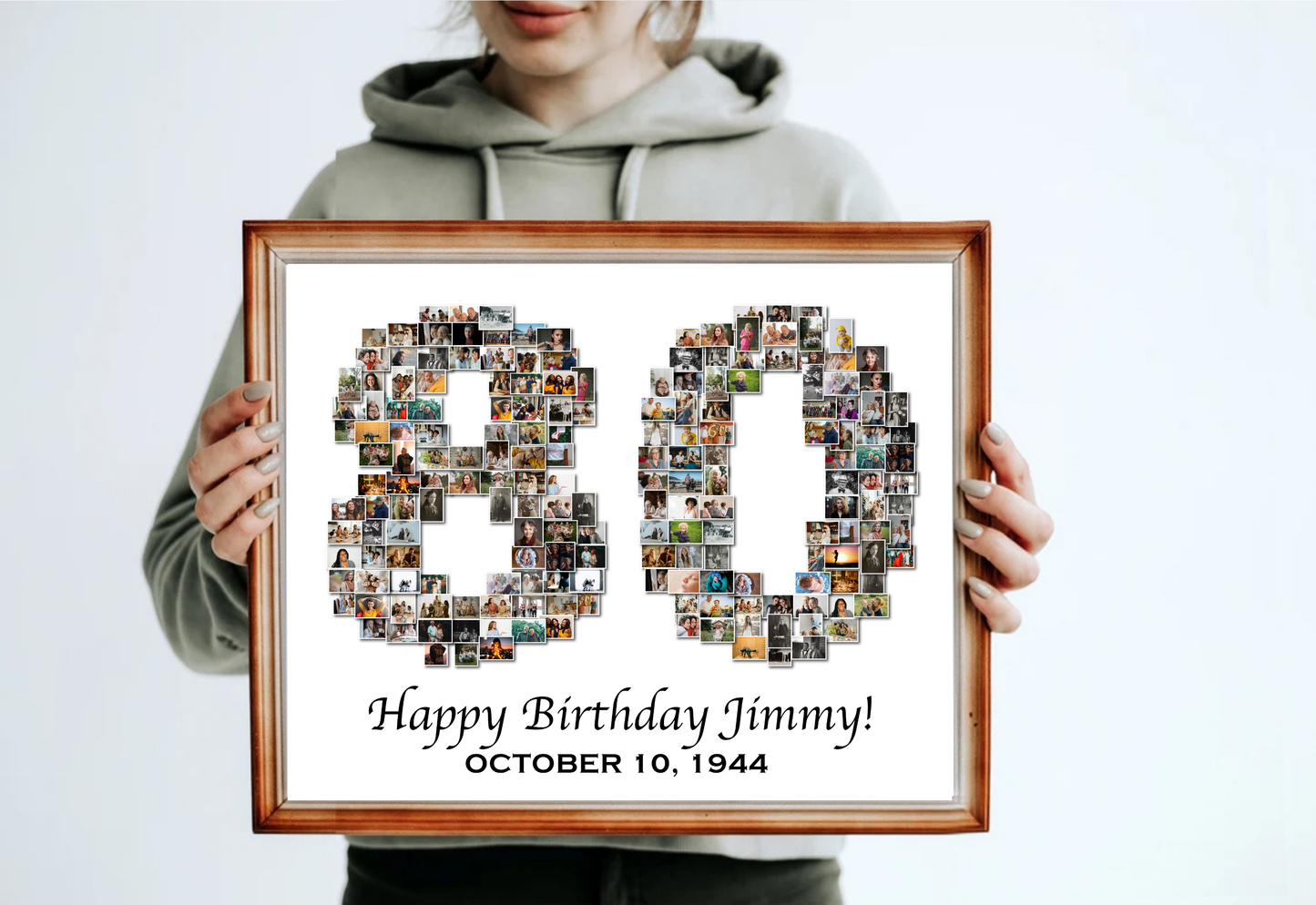 60th Birthday Photo Collage - Any Number (1-100) Photo Collage - Printable Digital File