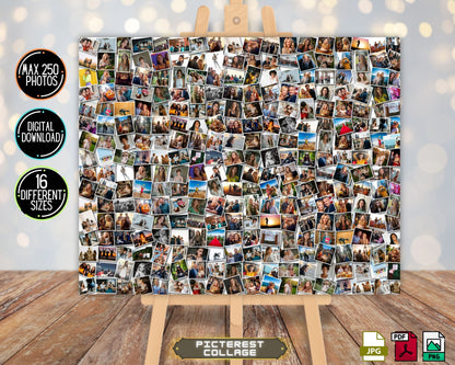 Benutzerdefinierte 40. Geburtstagszahl Fotocollage