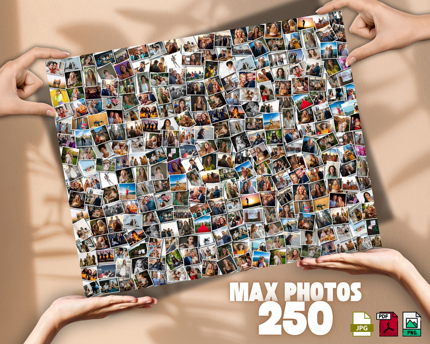 Benutzerdefinierte 40. Geburtstagszahl Fotocollage