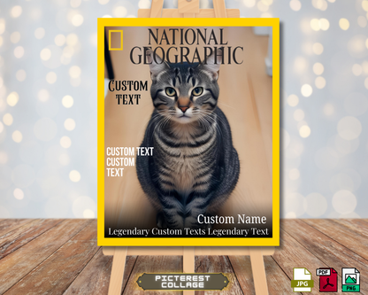 Individuelles National Geographic Magazin-Cover – Personalisiertes Abenteuerposter 🌍