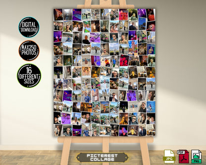 Benutzerdefinierte 40. Geburtstagszahl Fotocollage