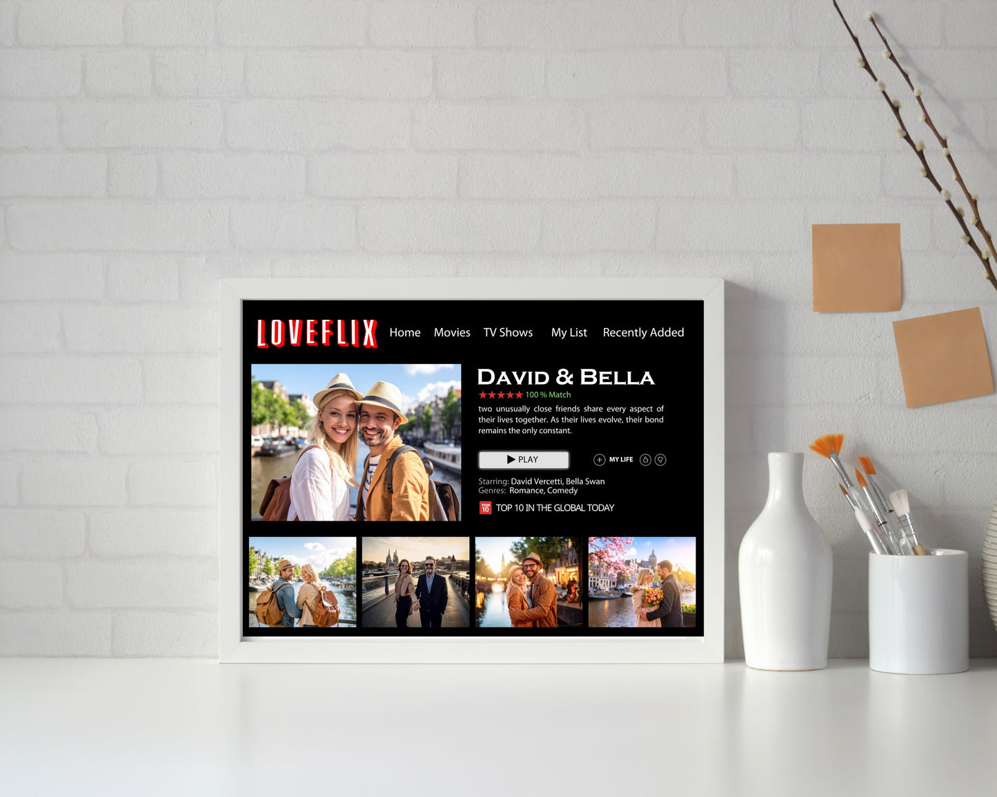 Custom Movie Poster Gift, For Husband Boyfriend, Birthday Gift