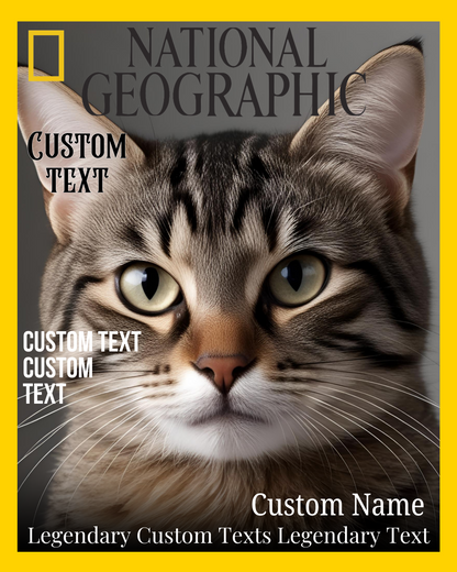 Individuelles National Geographic Magazin-Cover – Personalisiertes Abenteuerposter 🌍