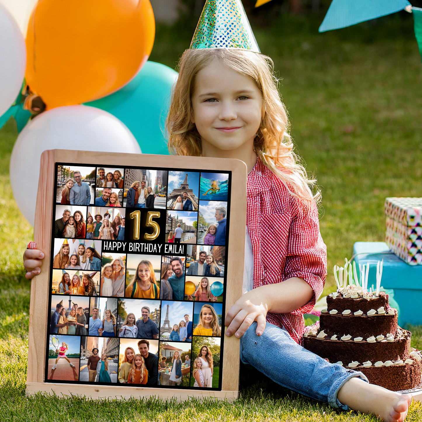 Editable 15th Birthday Photo Collage - Canva Template