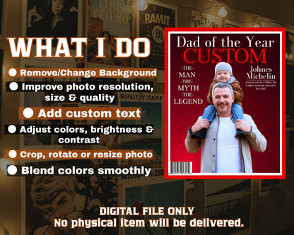 Dad of the Year Custom Magazine Cover